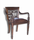 Beaufort Spindle Leather Arm Chair&mdash; DC 059