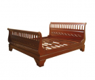 CARVED SLEIGH BED&mdash;  B.120