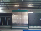 Vertical glass washing machine