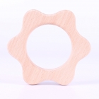 wooden baby teether ring