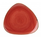 Stonecast Berry Red Lotus Plate 12''