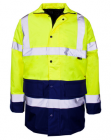 Light green safety coats for winter