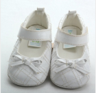 Size 4 Infant Christening Walking White Baby Girl Shoes BHGB0896