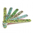 Wholesale custom bling glitter nail file leopard emery board cheap nail art tool
