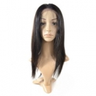 8A Peruvian Straight Glueless Full Lace Human Hair Wig