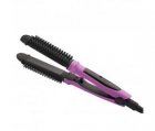 led lightning curling iron comb brush roller hair curler