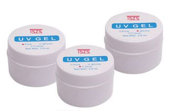3 pcs of different colors of UV builder gel ( Clear + Pink + White )