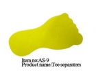 Yellow Nail Art Finger Toe Separator Pedicure Tool
