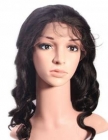 Human Virgin Hair Natural Color Full Lace Loose Wave Wig Pre-Plucked
