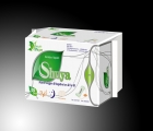 SHUYA active oxygen & far-IR &anion  panty liner is made of  5 layers structure: