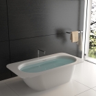 Solid surface resin stone bathtub