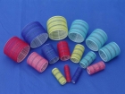 Velcro curler with lines
