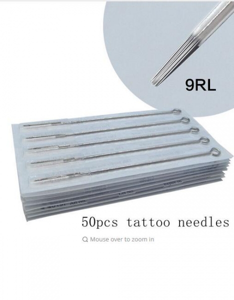 Professional makeup needles tattoo permanent makeup needles for 15pcs 9RL good quality needle for stainless steel
