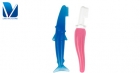 Compression silicone baby toothbrush