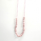 Pink Spotted Middle-style Silica Necklace for Mothers Baby Molars Gelatin Toys for Babies