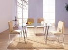 Glass dining table   -(YL-804 YL-603)