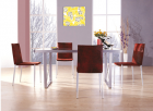 Glass dining table chairs-(YL-806 YL-625)