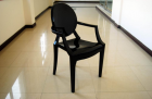 Black Louis ghost chair