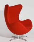 arne jacobsen egg chair in cashmere wool