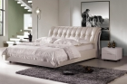 bedroom furniture king size leather bed