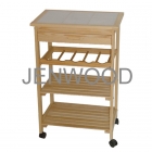 Modern wooden kitchen trolley (JW3-2001)