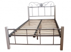 Metal Bed with Wooden Post (ML-022)
