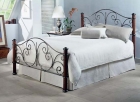 Metal Bed with Wooden Post (ML-062)