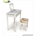 Bedroom Furniture Building Blocks Wooden Makeup Table With Mirror (GLT18071WH)