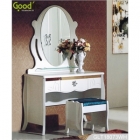 Resource Furniture Wooden Dressing Table Mirror With Storage Function (GLT18073WH)