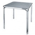 Double Tube Square Aluminum Dining Table (TLH-1058A)