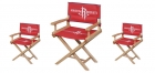 Wooden Folding Rocking Chair with Red Canva (2202)