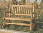 Double wood bench (LY-W-014)