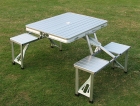 Metal Folding table with Bench (FM-L002)