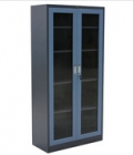 glass two doors steel cabinet(YD-B13)