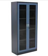 glass two doors steel cabinet(YD-B13)