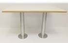 Stainless Steel 2 Pod Table, Fixed to Floor