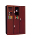 Red Wood Grain Series Imitation Wood Steel Cabinet (MD34)