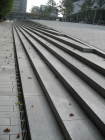 Grey granite stairs