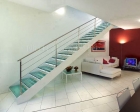 Glass staircase