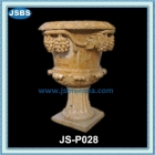 Yellow Marble Flower pot