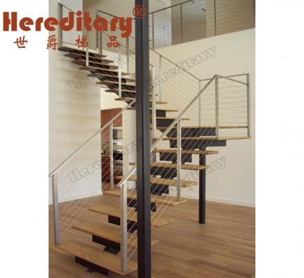 Office Building Single Stringer Stairway
