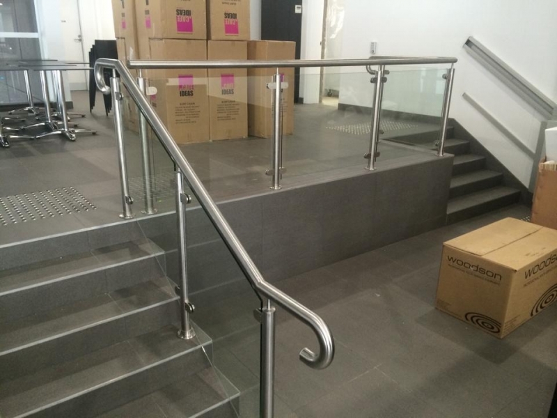 Stainless steel handrail post