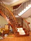 Simple Style Wood Staircase (W252)