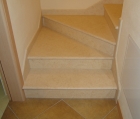 Sunny Beige Marble Bullnose Stair