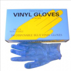 Blue Powdered Vinyl Glove