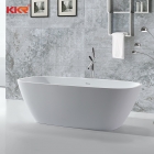 Solid surface resin stone freestanding bathtubs