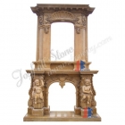 Overmantel Sculpted Fireplace (FO-007)