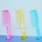 Plastic comb with handle