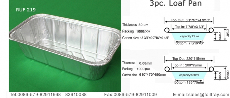 Rectangular Aluminum Foil Container