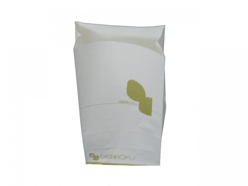 White paper food bag